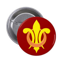Fleur de Lis Anstecknadelbutton