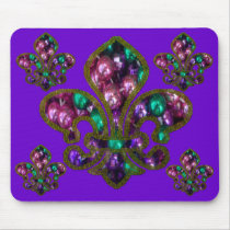 fleur de Lis beads mousepad