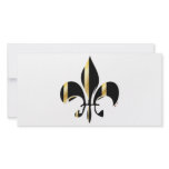 Fleur de Lis/black + gold photo cards