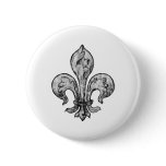 fleur de lis button