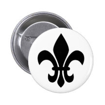Fleur de Lis Button
