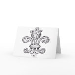 fleur de lis greeting cards