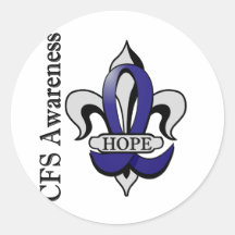 Fleur De Lis CFS Hope Sticker