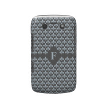Fleur-De-Lis Custom Monogram Blackberry Bold case