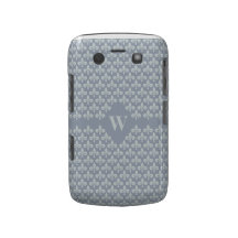 Fleur-De-Lis Custom Monogram Blackberry Bold case