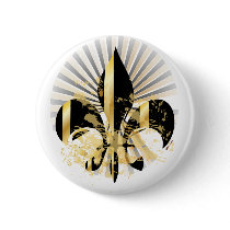 Fleur de Lis, customisable text