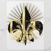 Fleur de Lis, customisable text Custom Flyer