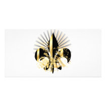 Fleur de Lis, customisable text