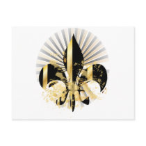 Fleur de Lis, customisable text
