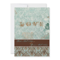 Fleur de Lis Damask – Modern Weddings Invitations