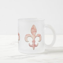 Fleur de lis Faux Stone 3 Mug