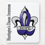 Fleur De Lis Huntington's Disease Hope mousepads