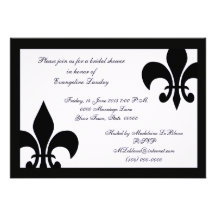 Fleur de Lis Invitations