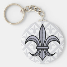 Fleur-de-Lis Keychain (silver)