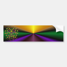 fleur de lis Mardi-Gras 2011 V-2 Bumper Sticker