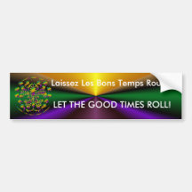 fleur de lis Mardi-Gras 2011 V-2 Bumper Stickers