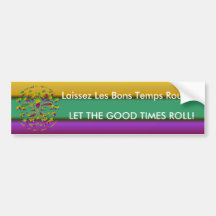 fleur de lis Mardi-Gras 2011 V-2 Bumper Stickers