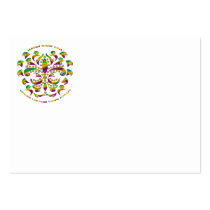 fleur de lis Mardi-Gras 2011 V-2 Business Cards