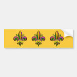 Fleur de lis Mask Bumper Stickers