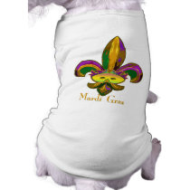 Fleur de lis Mask Dog Shirt