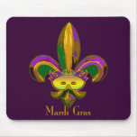 Fleur de lis Mask Mousepads