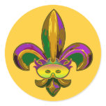 Fleur de lis Mask stickers
