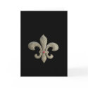 Fleur de lis NOLA Bride Bling cards