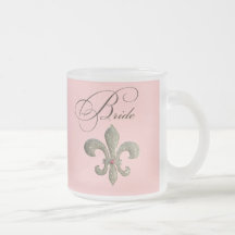 Fleur de lis NOLA Bride Bling Mug