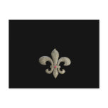 Fleur de lis NOLA Bride Bling Post Card