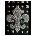 FLEUR DE LIS ON STUDS HARD ROCK PRINT t-shirts