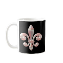 Fleur De Lis Orleans Pink Mug