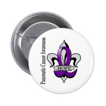Fleur De Lis Pancreatic Cancer Hope Pins