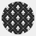 Fleur De Lis Pattern Stickers