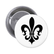 Fleur De Lis Pinback Buttons