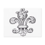 fleur de lis postcards