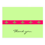 Fleur de lis postcard