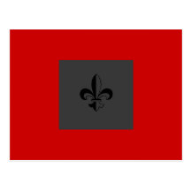 Fleur de lis postcard
