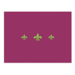 Fleur de lis postcard