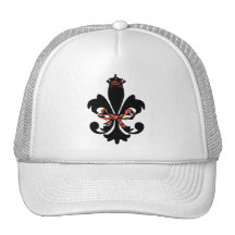 Fleur de lis Queen with bow Hats