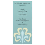 Fleur De Lis Reception Menu rack cards