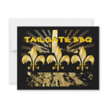 Fleur de Lis, tailgate bar b q invitations
