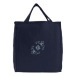 Fleur De Lis tote Monogram embroidered bags