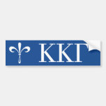 Fleur de Lis: White Bumper Stickers