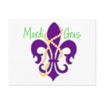 Fleur De Lis with beads Postcards
