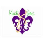 Fleur De Lis with beads Postcards