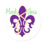Fleur De Lis with beads stickers