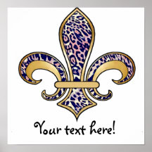 Fleur de Lis with pattern - 04 Print