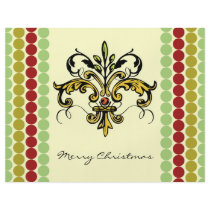 Fleur de lis Xmas Flyer Design