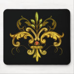 Fleur de lis Xmas Mousemats