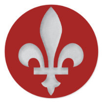 Fleur-de-lys Romantic Envelope Seal Name Tag Stickers